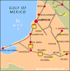 Campeche Map
