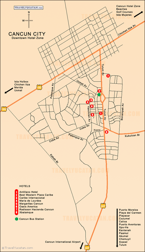 Cancun City Map