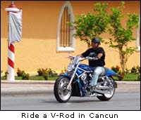 Cancun Harley V-Rod